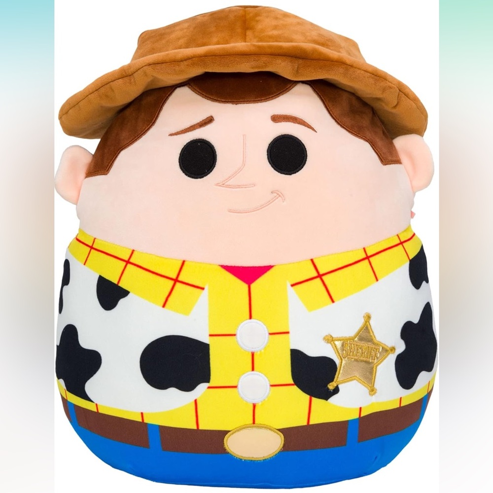🧸❤️NWT SQUISHMALLOWS DISNEY & PIXAR 14” WOODY OFFICIAL KELLY TOY PLUSH